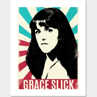 Vintage Retro GRACE SLICK 80S Posters and Art